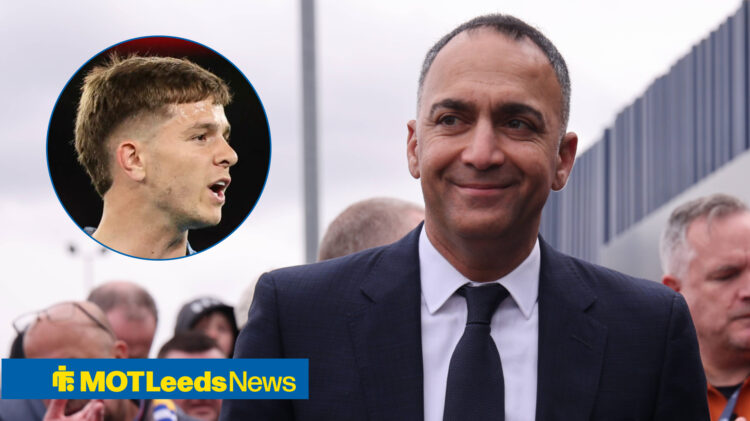 Leeds United chief Paraag Marathe and Manchester City playmaker James McAtee