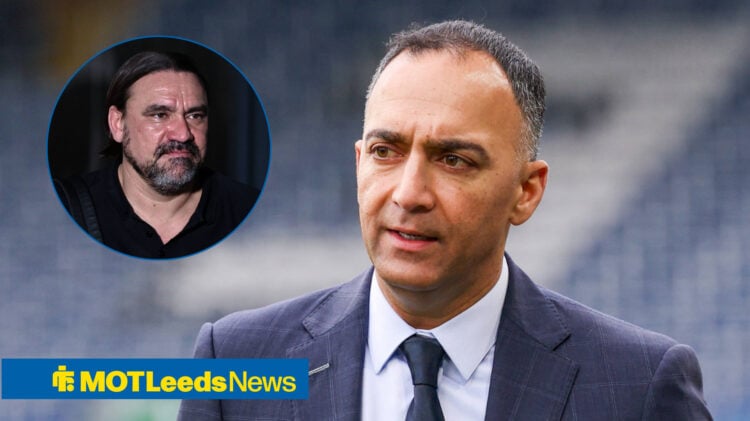 Leeds chairman Paraag Marathe and manager Daniel Farke.