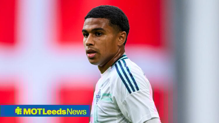 Leeds target Shea Charles in action.