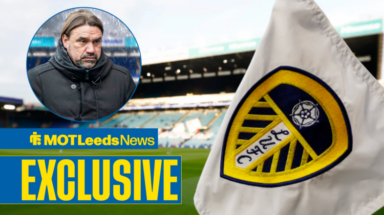 Elland Road corner flag, Leeds United manager Daniel Farke