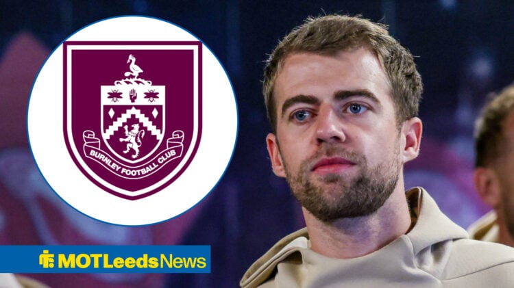 Parick Bamford and Burnley Badge