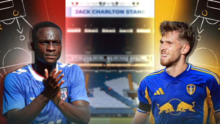 Habib Diarra and Anton Stach at Elland Road