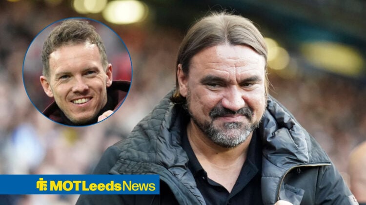 Leeds United manager Daniel Farke and Germany boss Julian Nagelsmann