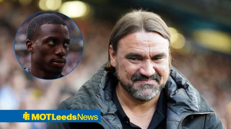Leeds United manager Daniel Farke and Juventus forward Timothy Weah