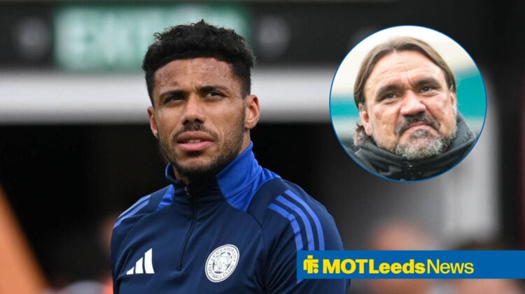 Leeds United manager Danil Farke and Leicester City defender James Justin