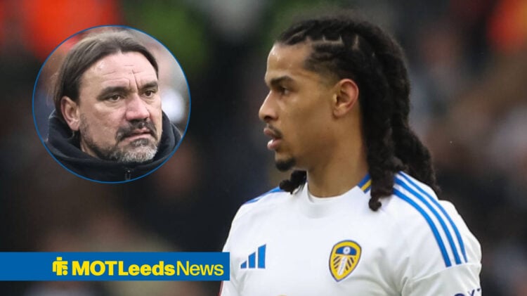 Leeds United defender Isaac Schmidt and Daniel Farke
