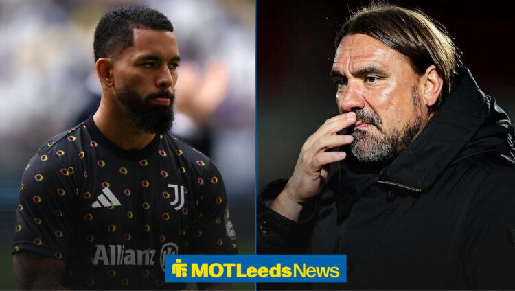 Leeds United manager Daniel Farke and Juventus midfielder Doulas Luiz