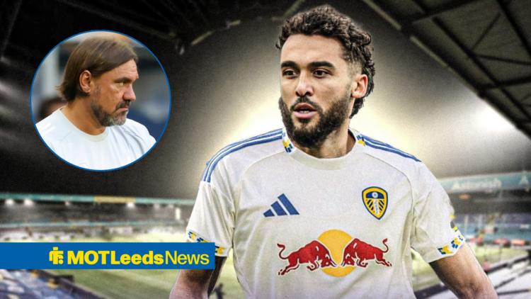 Dominic Calvert-Lewin looks at Daniel Farke.
