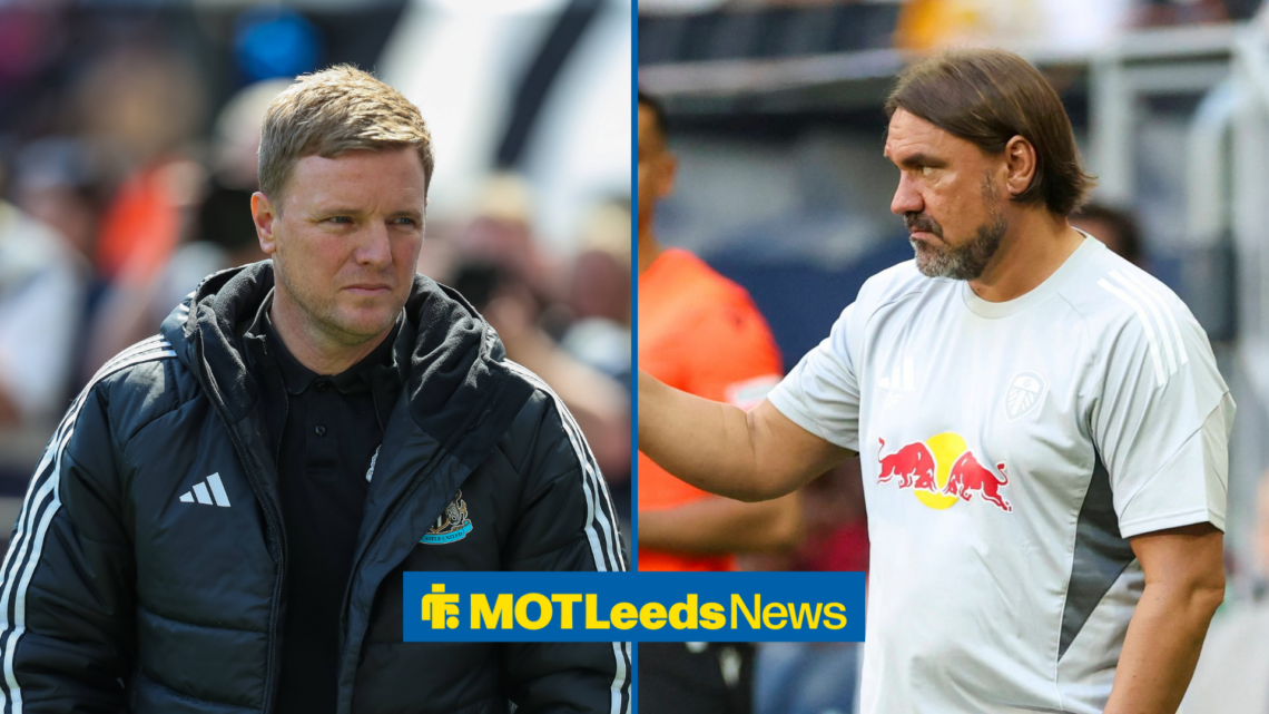 Eddie Howe and Daniel Farke both looking neutral