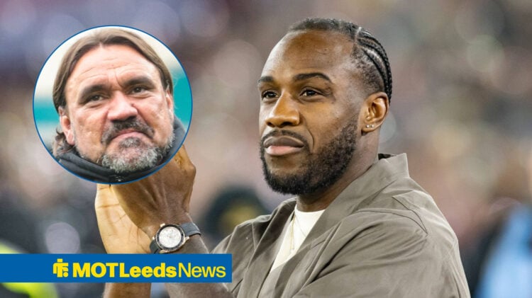Leeds United manager Daniel Farke and Michail Antonio