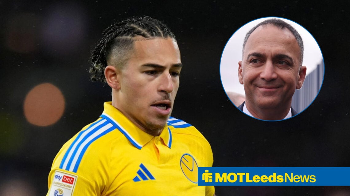 Leeds United forward Mateo Joeph and Paraag Marathe