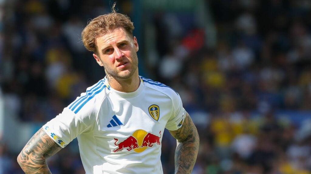 Joe Rodon in Leeds United action