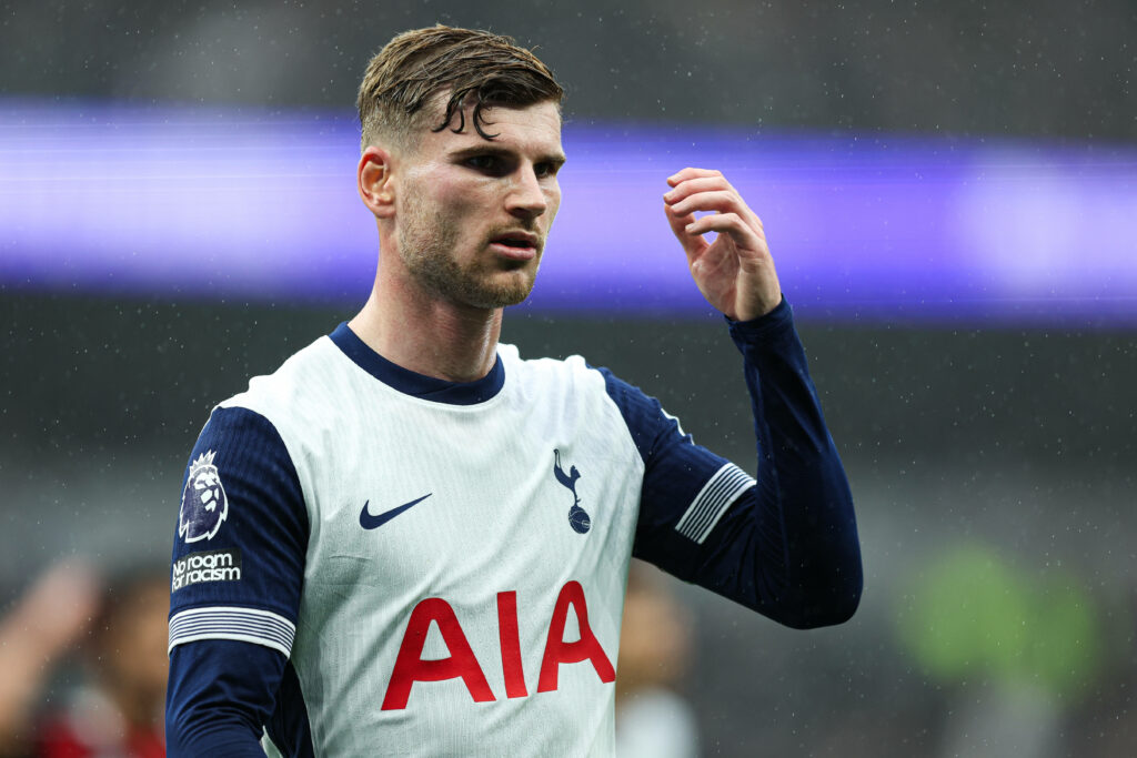RB Leipzig forward Timo Werner during his loan spell at Tottenham Hotspur.