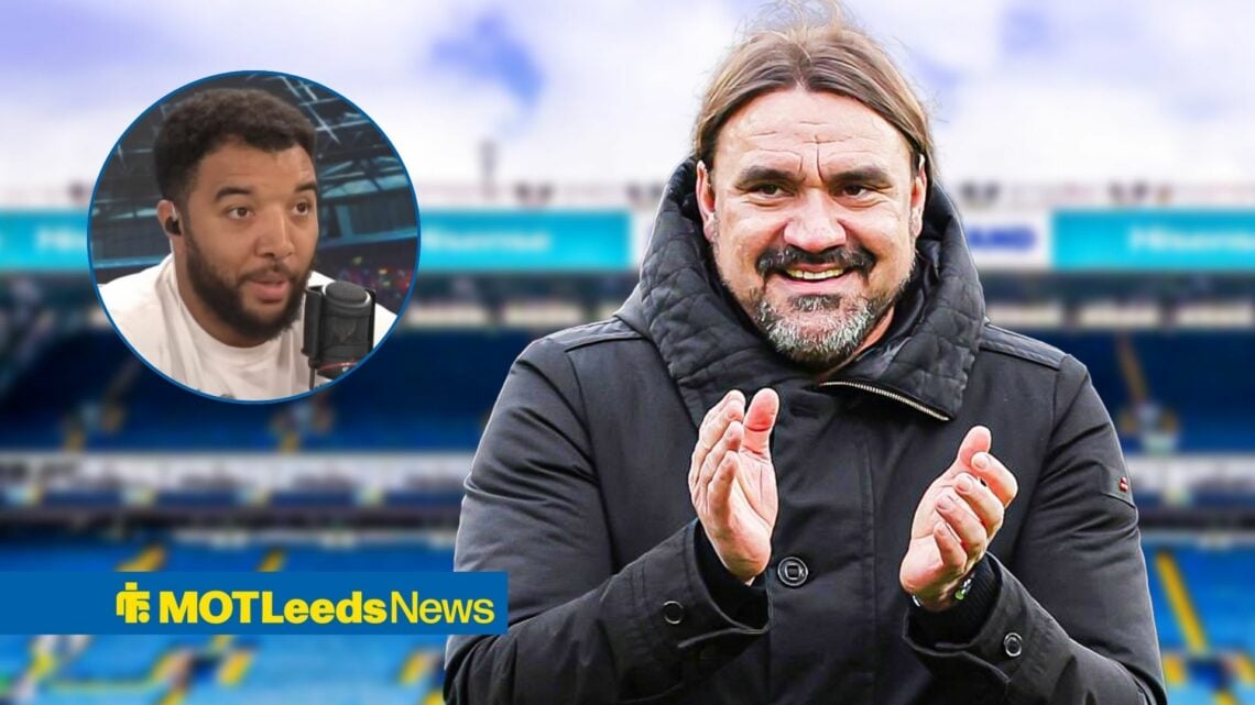 Daniel Farke applauding with Troy Deeney in frame