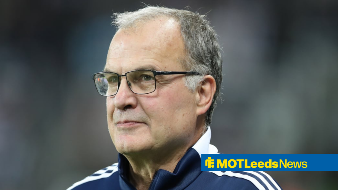 Marcelo Bielsa looks on as Leeds United manager