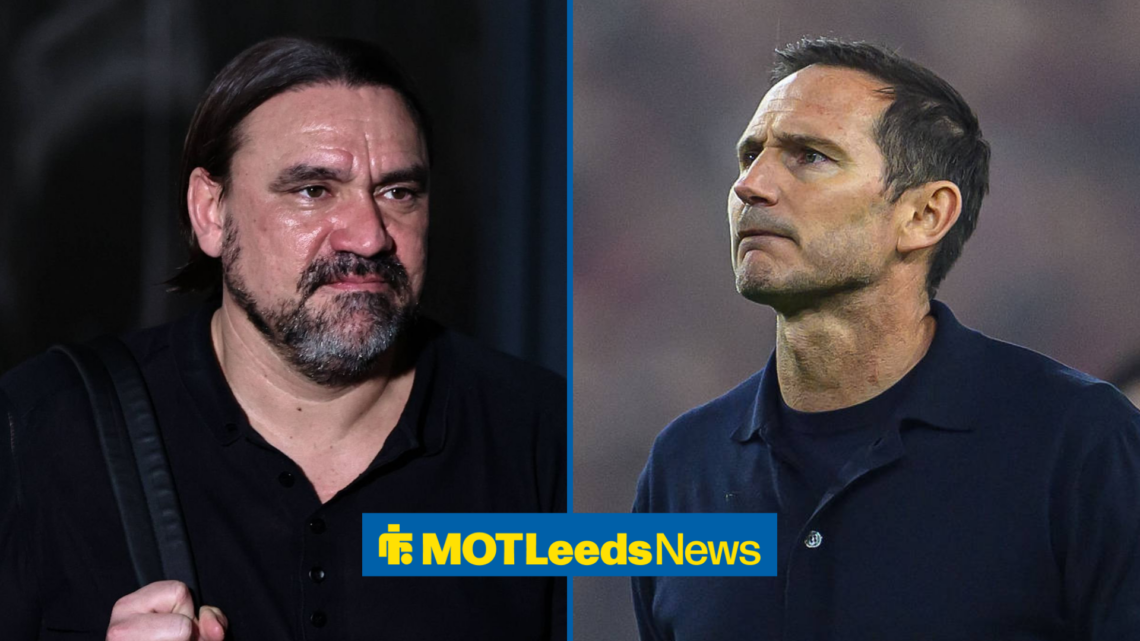 Daniel Farke and Frank Lampard looking serious