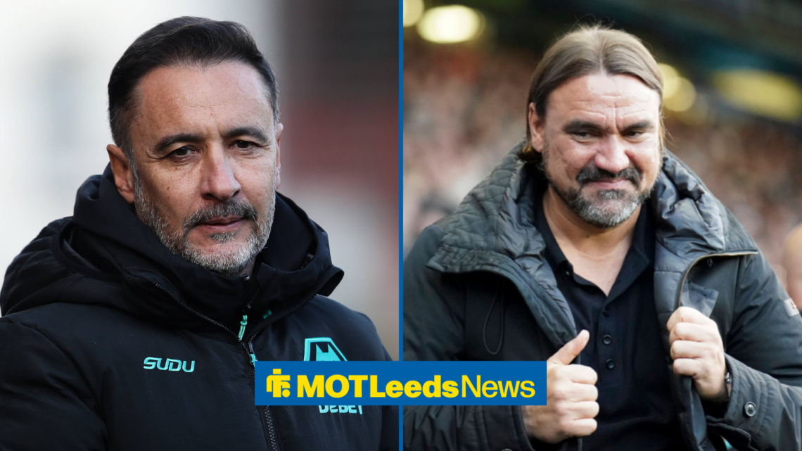 Daniel Farke smiling next to Vitor Pereira