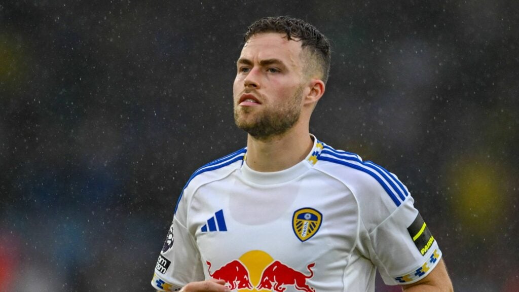 Gabriel Gudmundsson playing for Leeds