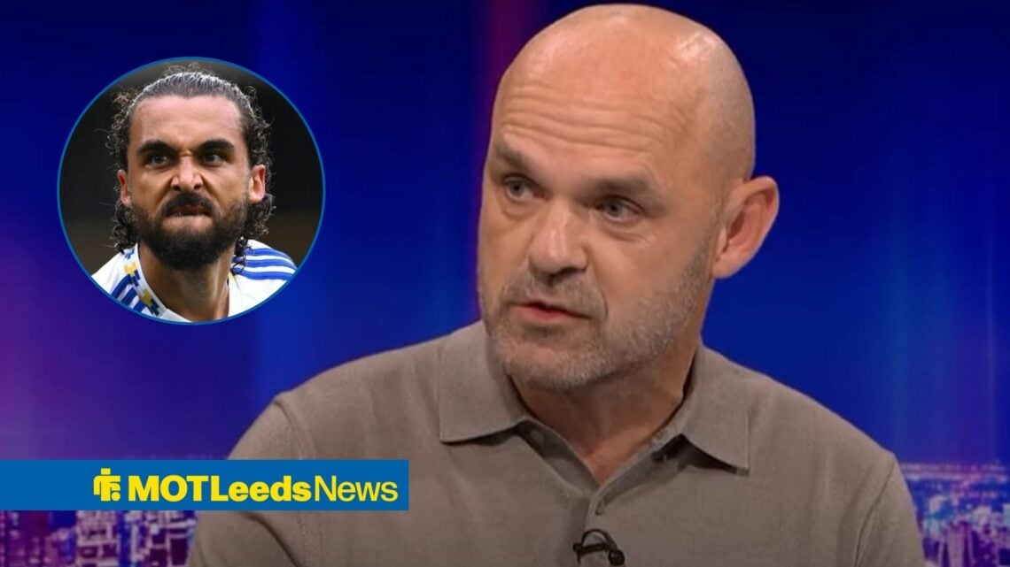 Danny Murphy in MOTD studio with Dominic Calvert-Lewin in circular inset