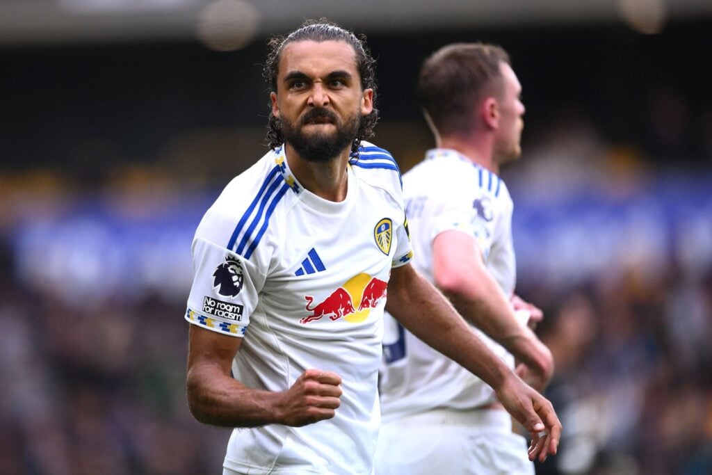 Dominic Calvert-Lewin celebrating for Leeds
