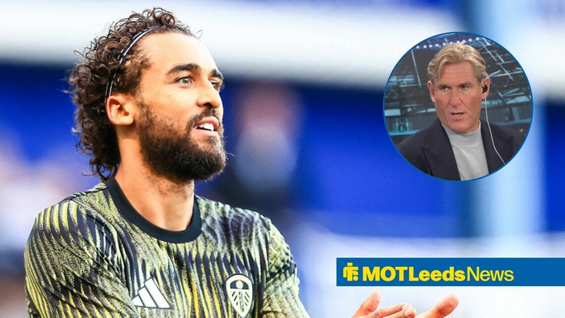 Dominic Calvert-Lewin alongside a circle inset of of Simon Jordan.