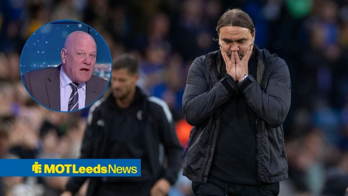 Daniel Farke looks devestated with Andy Gray in circle inset