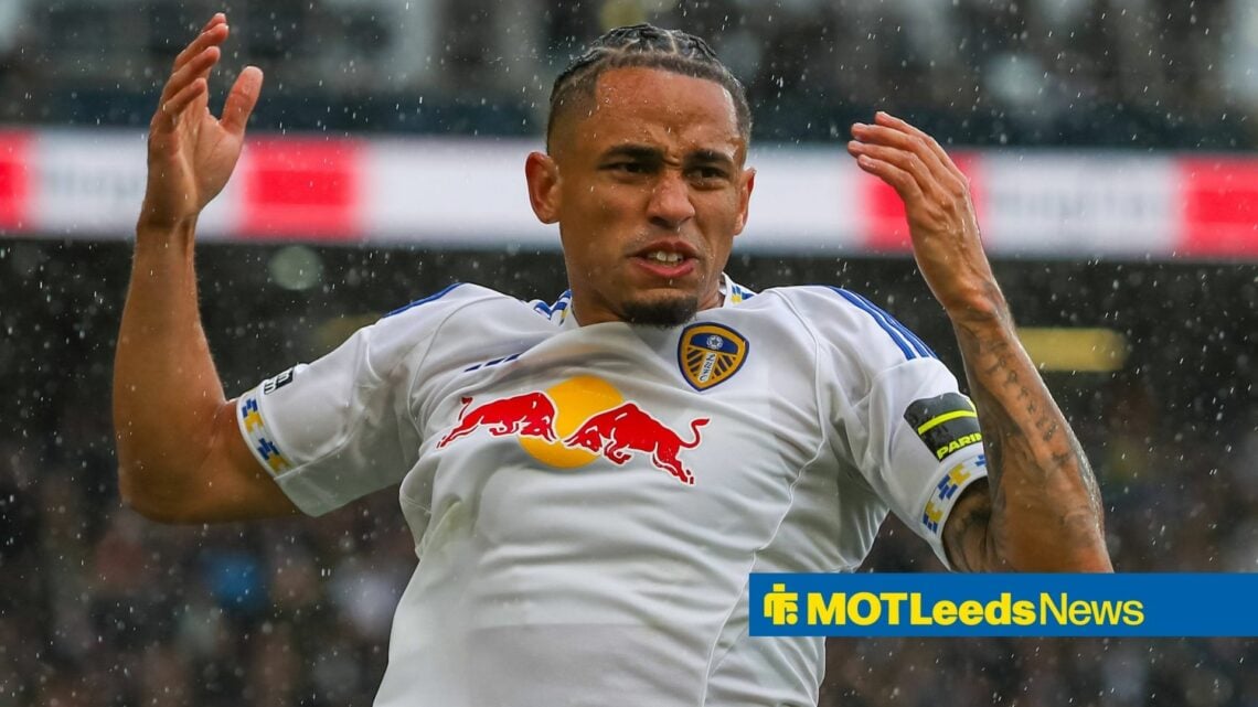 Noah Okafor complains in Leeds United loss vs Tottenham