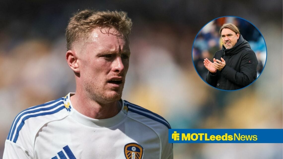 Sean Longstaff alongside a circle inset of Daniel Farke.
