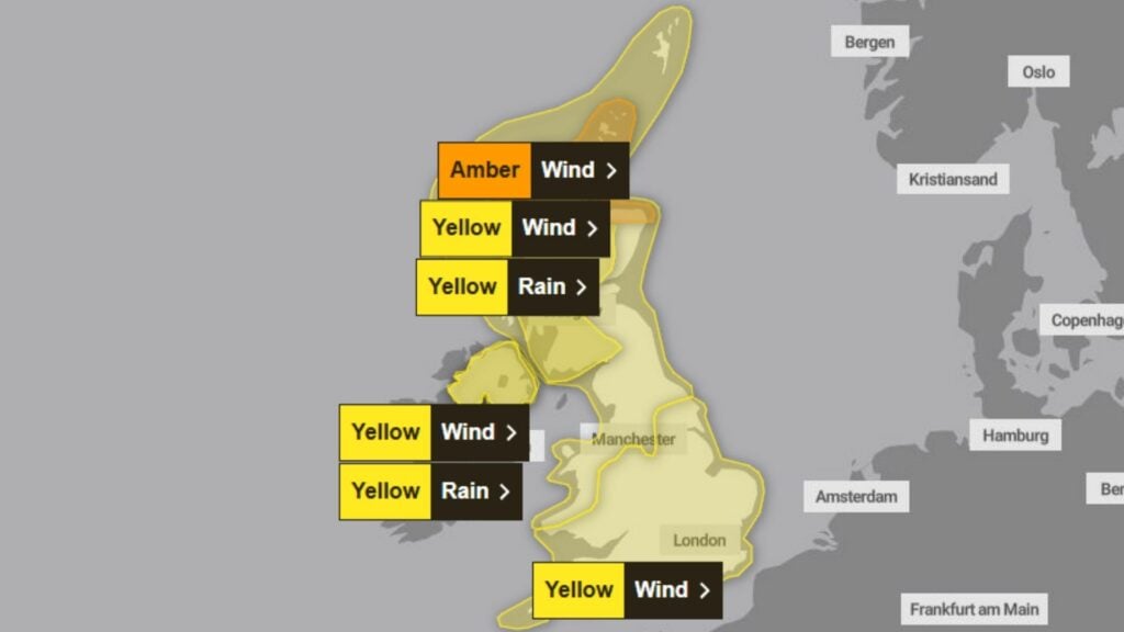 Met Office weather warning
