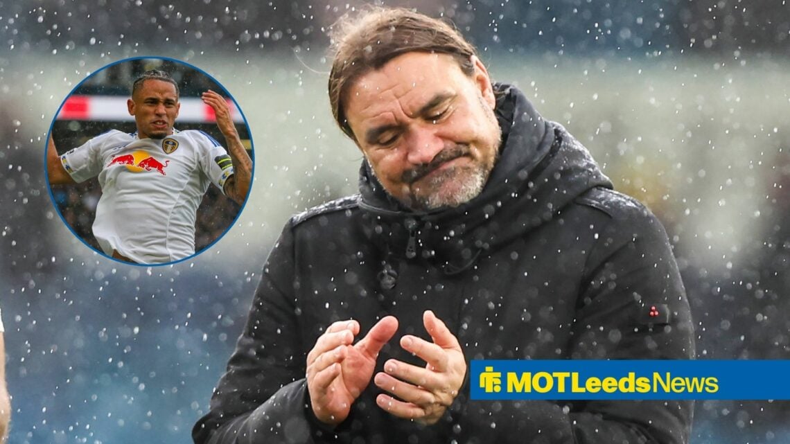 Daniel Farke and Noah Okafor both looking unhappy