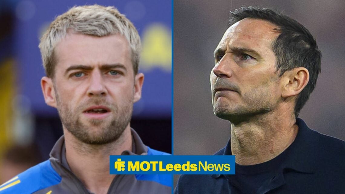 Patrick Bamford and Frank Lampard looking serious