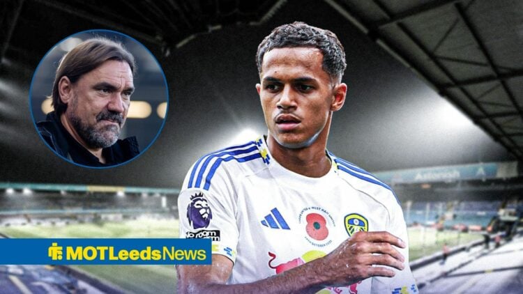Leeds target Fabio Carvalho, Daniel Farke looking happy.
