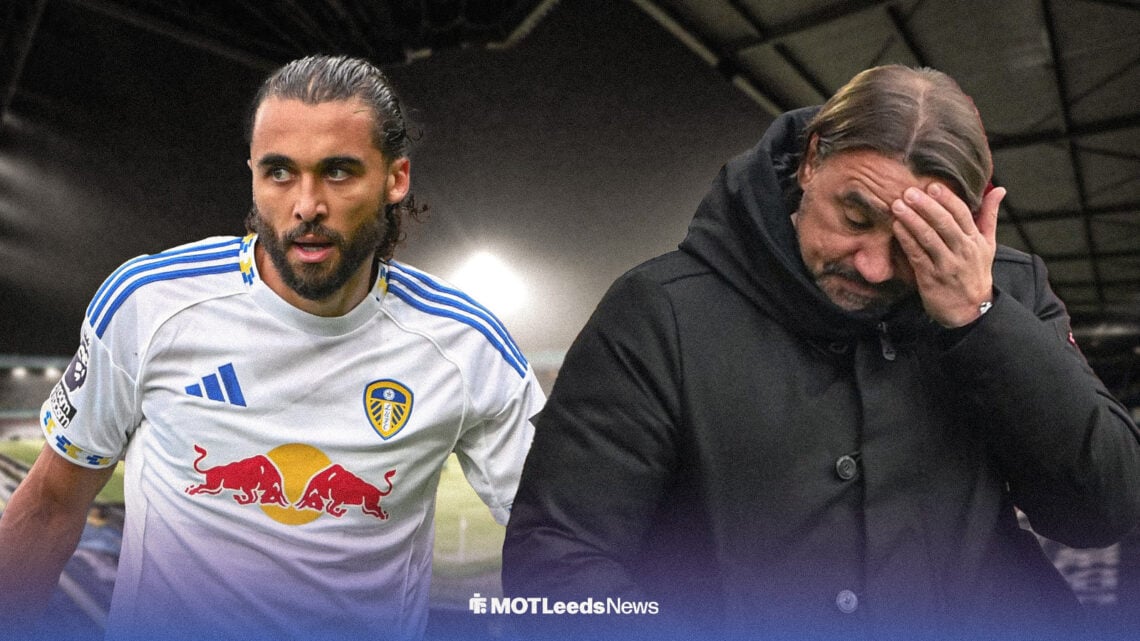 Dominic Calvert-Lewin and Daniel Farke looking sad