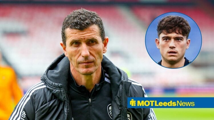 Former Leeds United manager Javi Gracia and Dan James