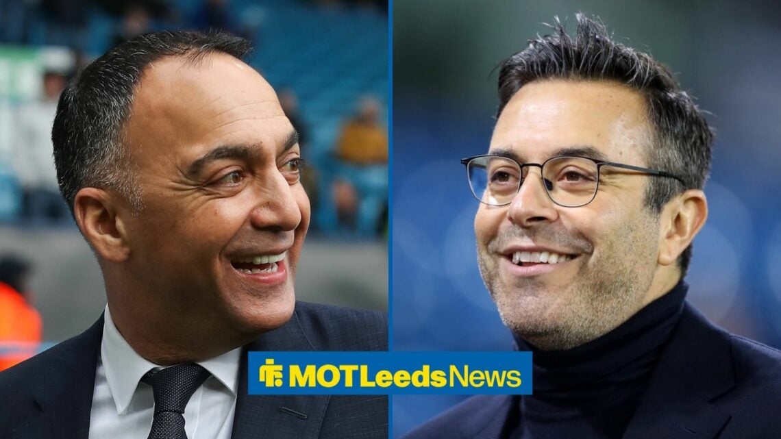 Leeds United chairman Paraag Marathe and Andre Radrizzani