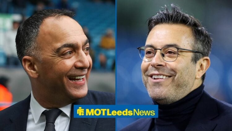 Leeds United chairman Paraag Marathe and Andre Radrizzani