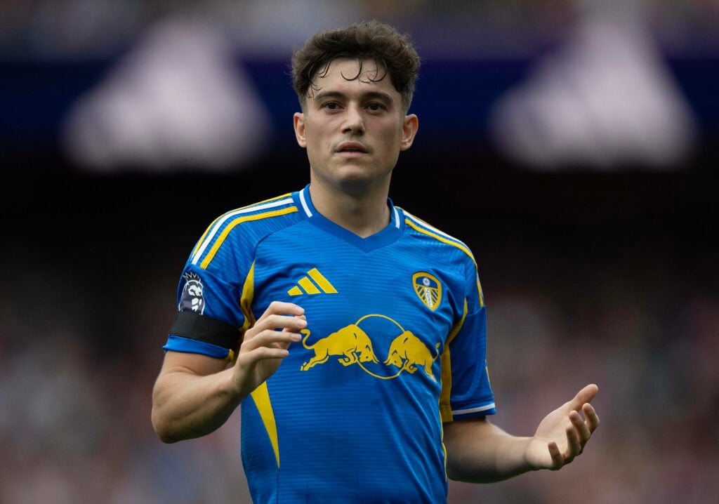 Dan James in Leeds away kit