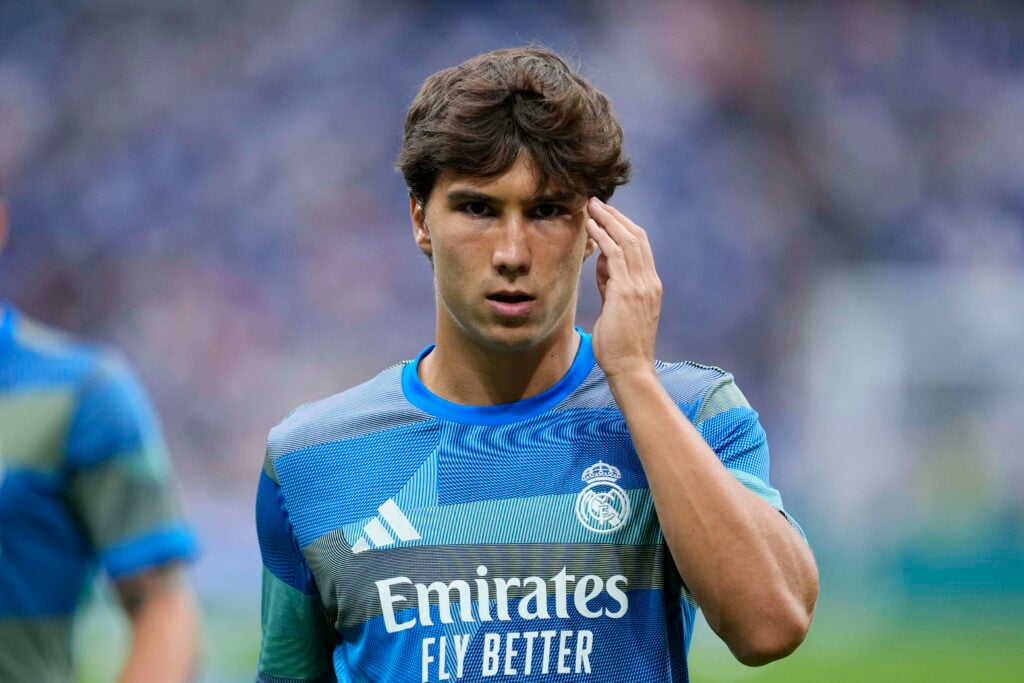 Gonzalo Garcia in training with Real Madrid