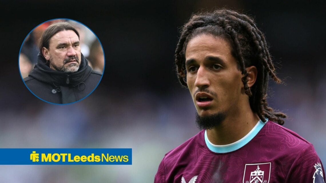 Hannibal Mejbri alongside a circle inset of Daniel Farke.