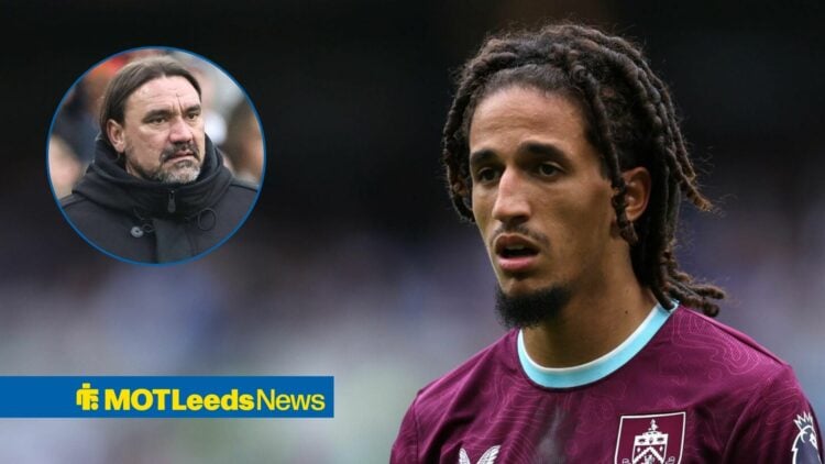 Hannibal Mejbri alongside a circle inset of Daniel Farke.