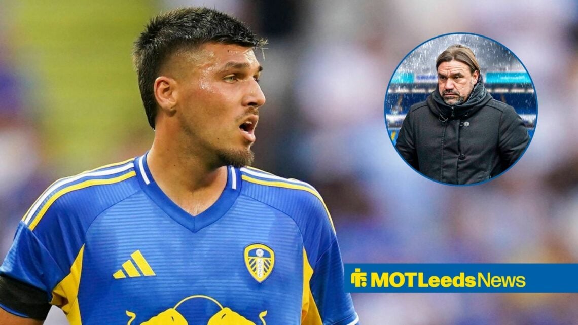 Joel Piroe at Leeds with Daniel Farke in frame