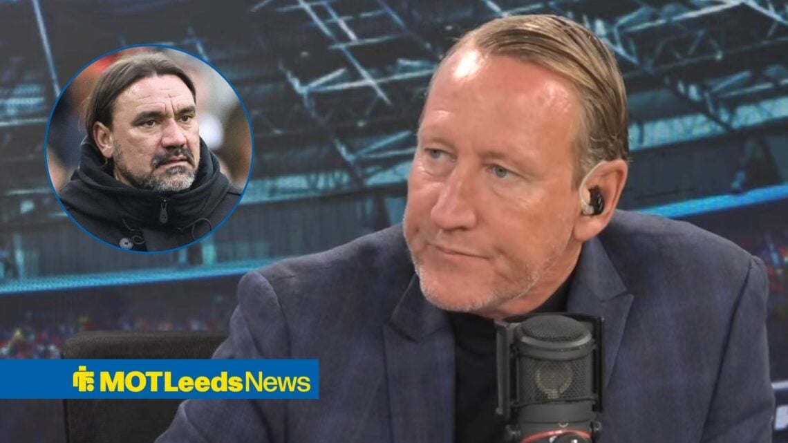 Ray Parlour looking concerned on talkSPORT towards Daniel Farke looking annoyed in a circle inset