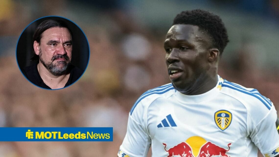 Willy Gnonto alongside a circle inset of Daniel Farke.