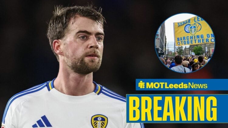 Patrick Bamford Feature with Leeds fans in circular inset