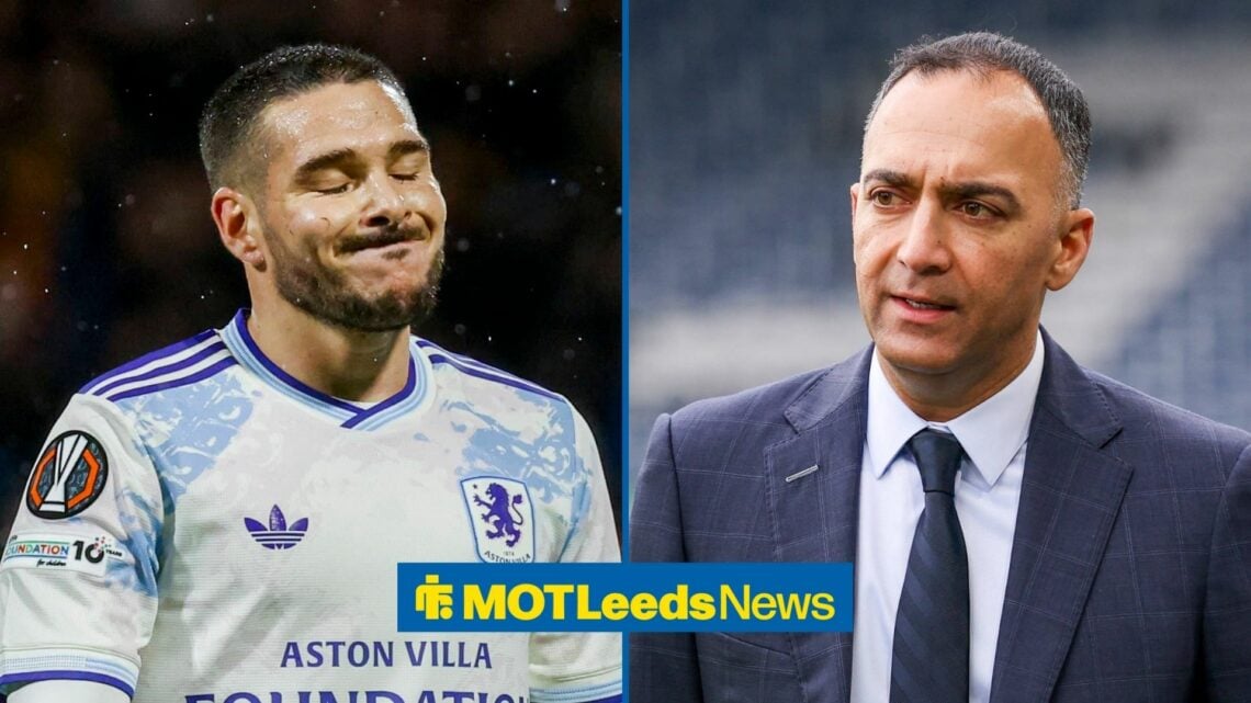 Emi Buendia at Aston Villa with Paraag Marathe looking on