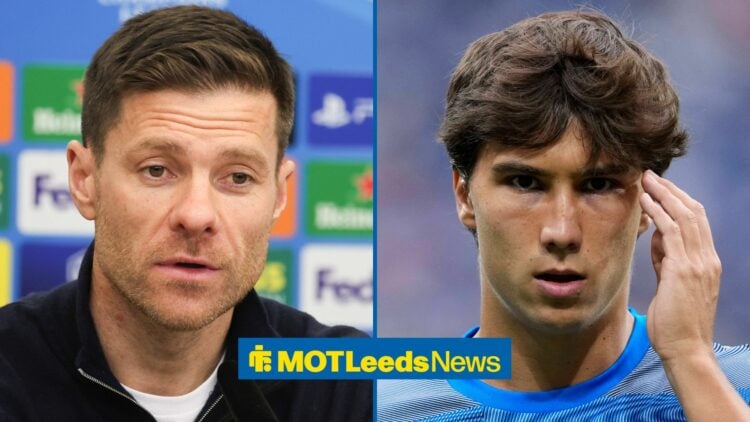 Gonzalo Garcia looking at Xabi Alonso in split image