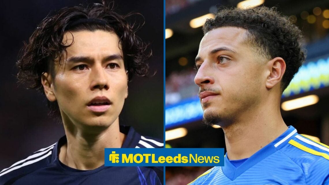 Leeds stars Ao Tanaka and Ethan Ampadu.