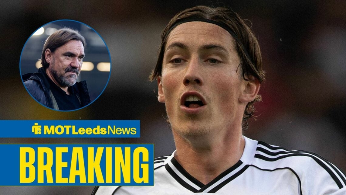 Fulham star Harry Wilson, Leeds manager Daniel Farke in inset.