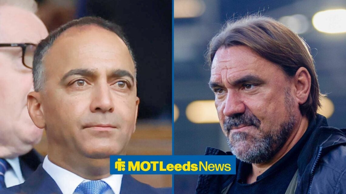 Leeds United chief Paraag Marathe and Daniel Farke