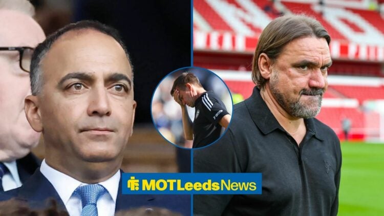 Paraag Marathe stares ahead, Daniel Farke looks uncomfortable, and Jesse Marsch puts his head in his hand